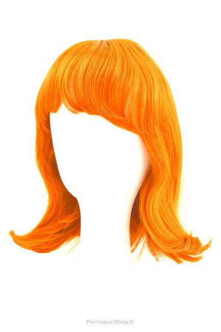 PERRUQUE ORANGE SYNTHÉTIQUE