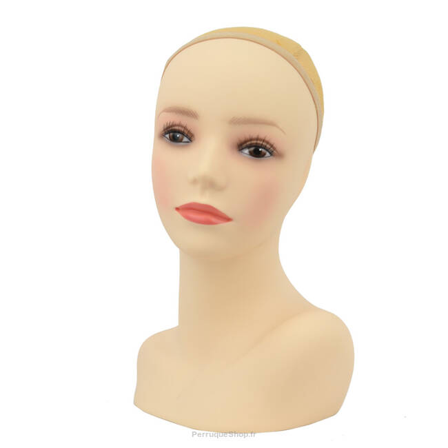 TÊTE MANNEQUIN AVEC VISAGE 35cm